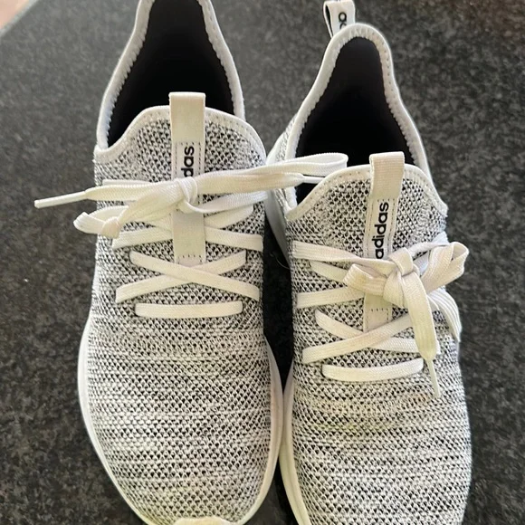 adidas gazelle silver green womens Adidas Womens CloudFoam Pure Running Shoes - WHITE